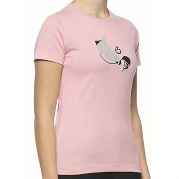 Cavalleria Toscana Junior T-shirt 'Girls Love Horses’ i Lyserød