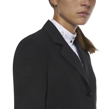 Cavalleria Toscana All-Over Perforated Competition Jacket, Sort 